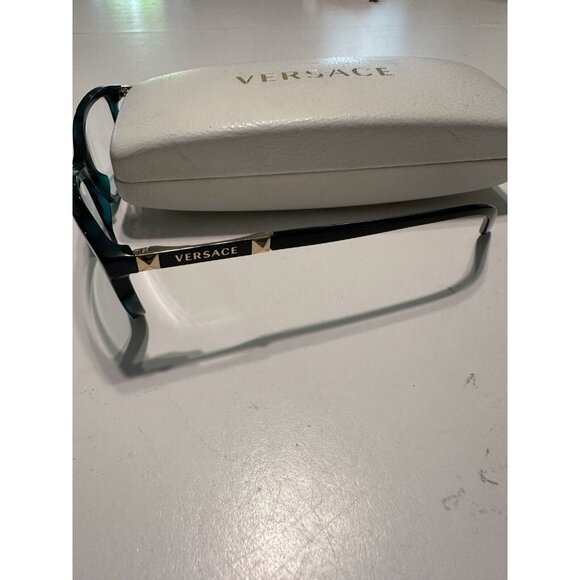 Versace Eyeglasses 3186 5076 Green Havana, Size 54-016-140 Tortoise Shell Look